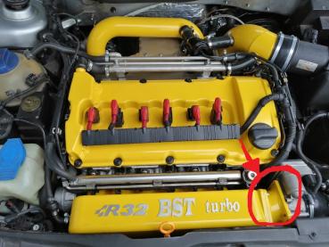 Preview: Adapterflansch für Ansaugbrücke im Golf4 R32 Turbo